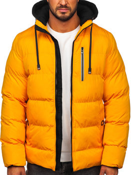 Narančasta muška prošivena zimska jakna Bolf 27M8112