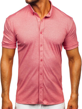 Ružičasta muška košulja kratkih rukava Bolf 2005