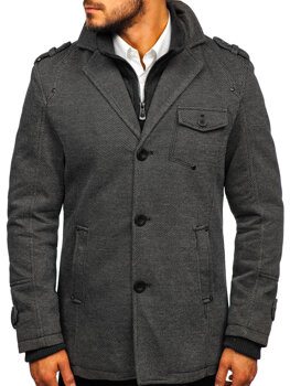 Sivi kaput muški zimski Bolf 88801