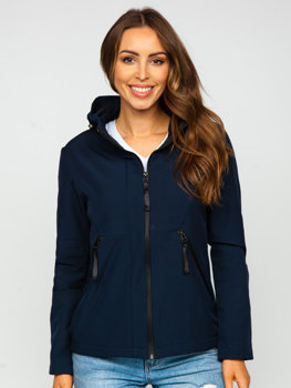 Tamnoplava prijelazna ženska jakna softshell Bolf HD183