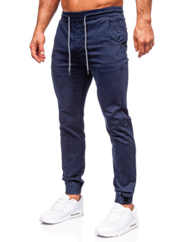 Tamnoplave muške hlače od materijala jogger Bolf KA6792