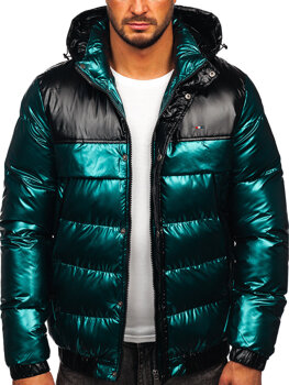 Zelena prošivena jakna muška zimska Bolf 2146