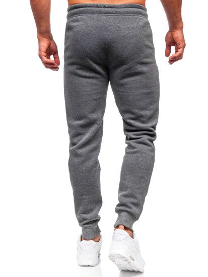 Antracitne hlače muške joggerice sportske Bolf JX6008