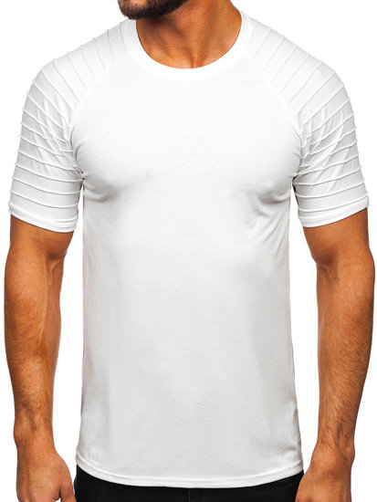 Bijela bez printa muška majica Bolf 8T88