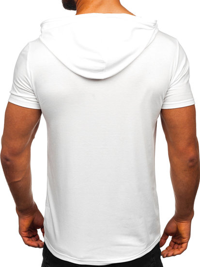 Bijela muška obična majica s kapuljačom Bolf 8T89