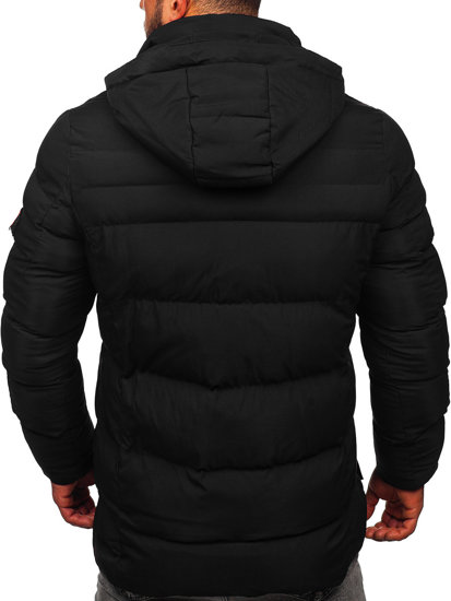 Crna duga muška prošivena zimska jakna Bolf 22M53