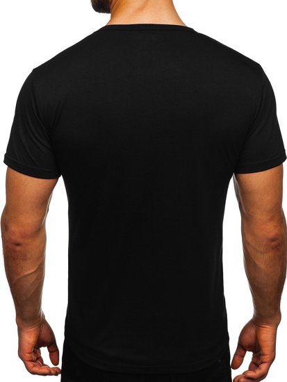 Crna muška majica s printom Bolf KS2525T