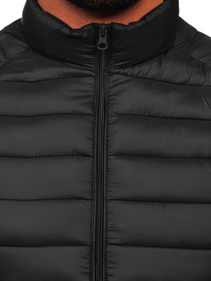 Crna prošivena muška prijelazna jakna Bolf 23M9005