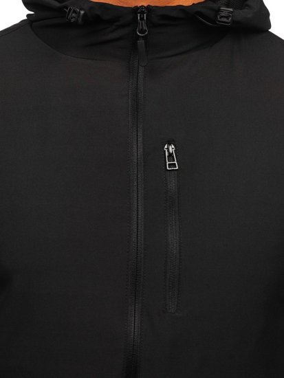 Crna vjetrovka jakna muška sportska Bolf HM142