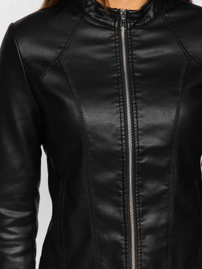 Crna ženska kožna jakna Bolf 11Z8051