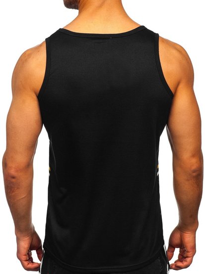 Crno majica tank top s printom Bolf HY812