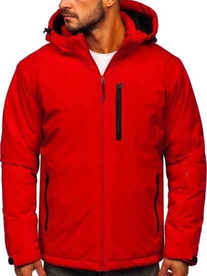 Crvena jakna muška zimska sportska Bolf HH011
