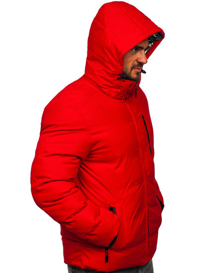 Crvena muška prošivena zimska jakna Bolf 5M756