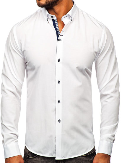 Košulja elegantna dugih rukava muška bijela Bolf 5796-1