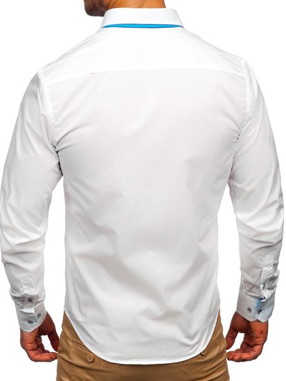 Košulja muška elegantna dugih rukava bijela Bolf 4744