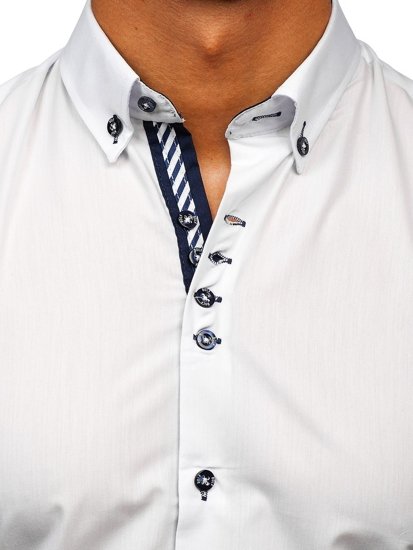 Košulja muška elegantna dugih rukava bijela Bolf 5796