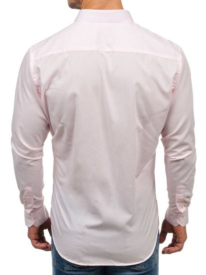 Košulja muška elegantna dugih rukava ružičasta Bolf TS100