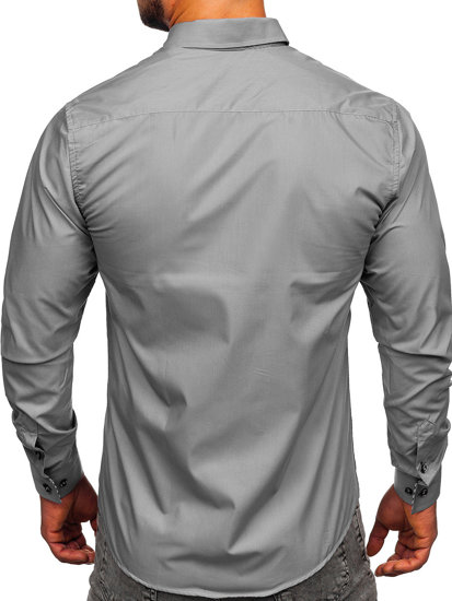 Košulja muška elegantna rugih rukava siva Bolf 5796-1