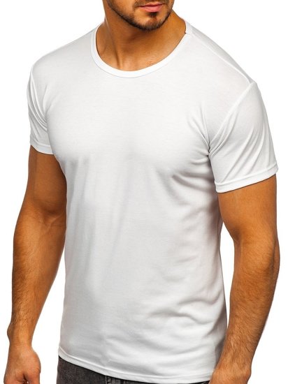 Majica muška bez printa bijela Bolf 2006
