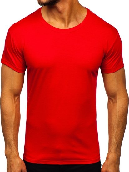 Majica muška bez printa crvena Bolf 2005