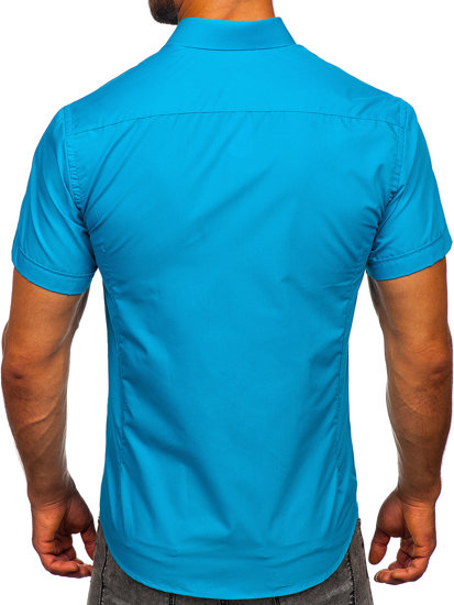 Muška elegantna košulja kratkih rukava plava Bolf 7501
