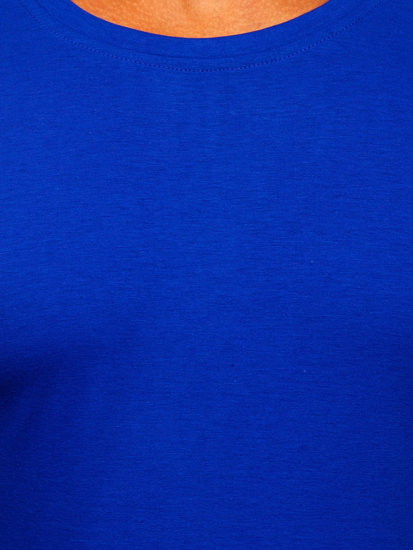 Muška majica bez printa kobalt Bolf 2005