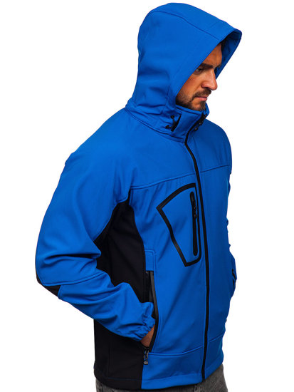 Muška softshell jakna plava Bolf T019