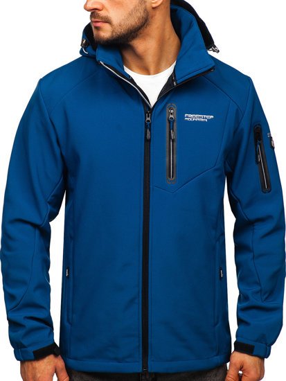 Plava jakna muška softshell Bolf BK067