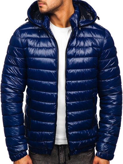 Plava prijelazna jakna muška prošivena Bolf 6794