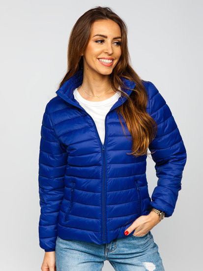 Plava prošivena jakna ženska prijelazna Bolf 20311