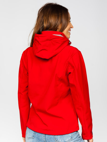 Prijelazna ženska jakna softshell crvena Bolf AB056