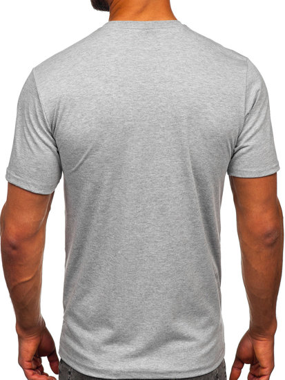 Siva muška majica s printom Bolf 14498