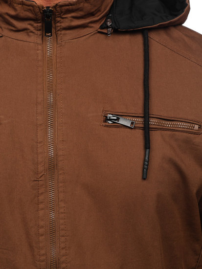Smeđa muška reverzibilna prijelazna jakna Bolf 84M3010