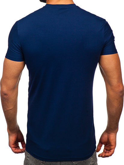 Tamnoplava obična muška majica Bolf MT3001 