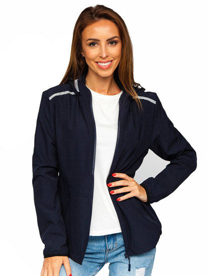 Tamnoplava sportska ženska prijelazna jakna Bolf HM095