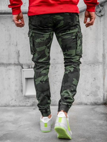 Tamnozelene hlače jogger cargo muške camo Bolf CT6019