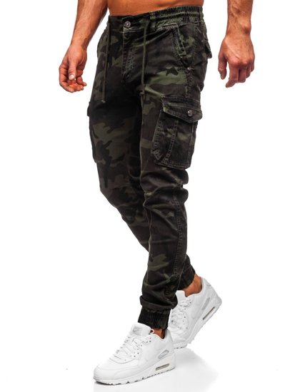 Tamnozelene hlače jogger cargo muške camo Bolf CT6019