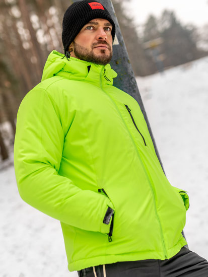 Zelena-neon jakna muška zimska sportska Bolf HH011
