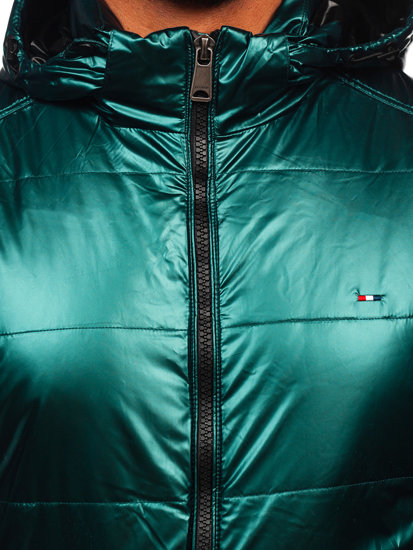 Zelena prošivena sportska prijelazna jakna muška  Bolf 2143