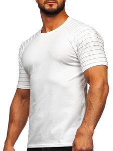Bijela bez printa muška majica Bolf 8T88