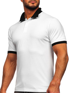 Bijela-crna polo majica muška Bolf 0003