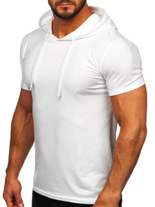 Bijela muška obična majica s kapuljačom Bolf 8T89
