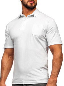 Bijela pamučna polo majica muška Bolf 143006