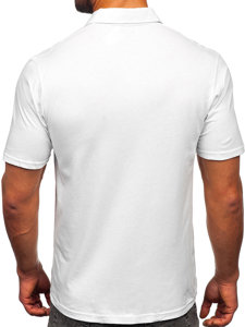 Bijela pamučna polo majica muška Bolf 143006