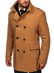 Boje devine dlake dvoredni kaput muški zimski s odvojivim dodatnim stojećim ovratnikom Bolf 8805