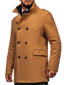 Boje devine dlake dvoredni kaput muški zimski s odvojivim dodatnim stojećim ovratnikom Bolf 8805