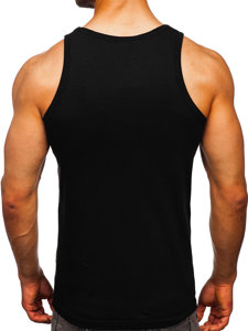 Crna boxer majica tank top s printom Bolf 14829