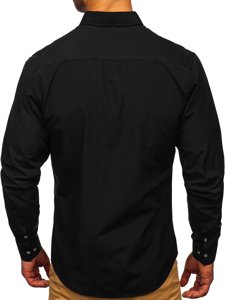 Crna košulja muška dugih rukava Bolf 20715
