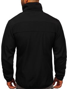 Crna prijelazna jakna muška softshell Bolf KS2185