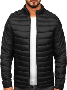 Crna prošivena muška prijelazna jakna Bolf 23M9005